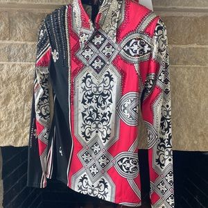 Western horse show shirt top lady’s small-medium